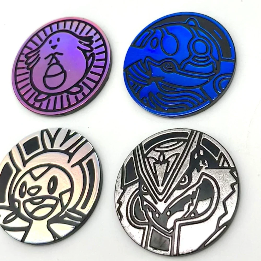 Pokemon TCG Coins Lot of 4 Collectible Game‎ Coins Chansey Lugia Grookey